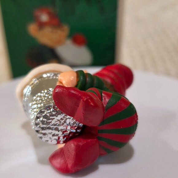1983 Hallmark Keepsake Ornament Thimble Elf #6 Ice Cream Holiday Christmas NIB - Picture 6 of 11